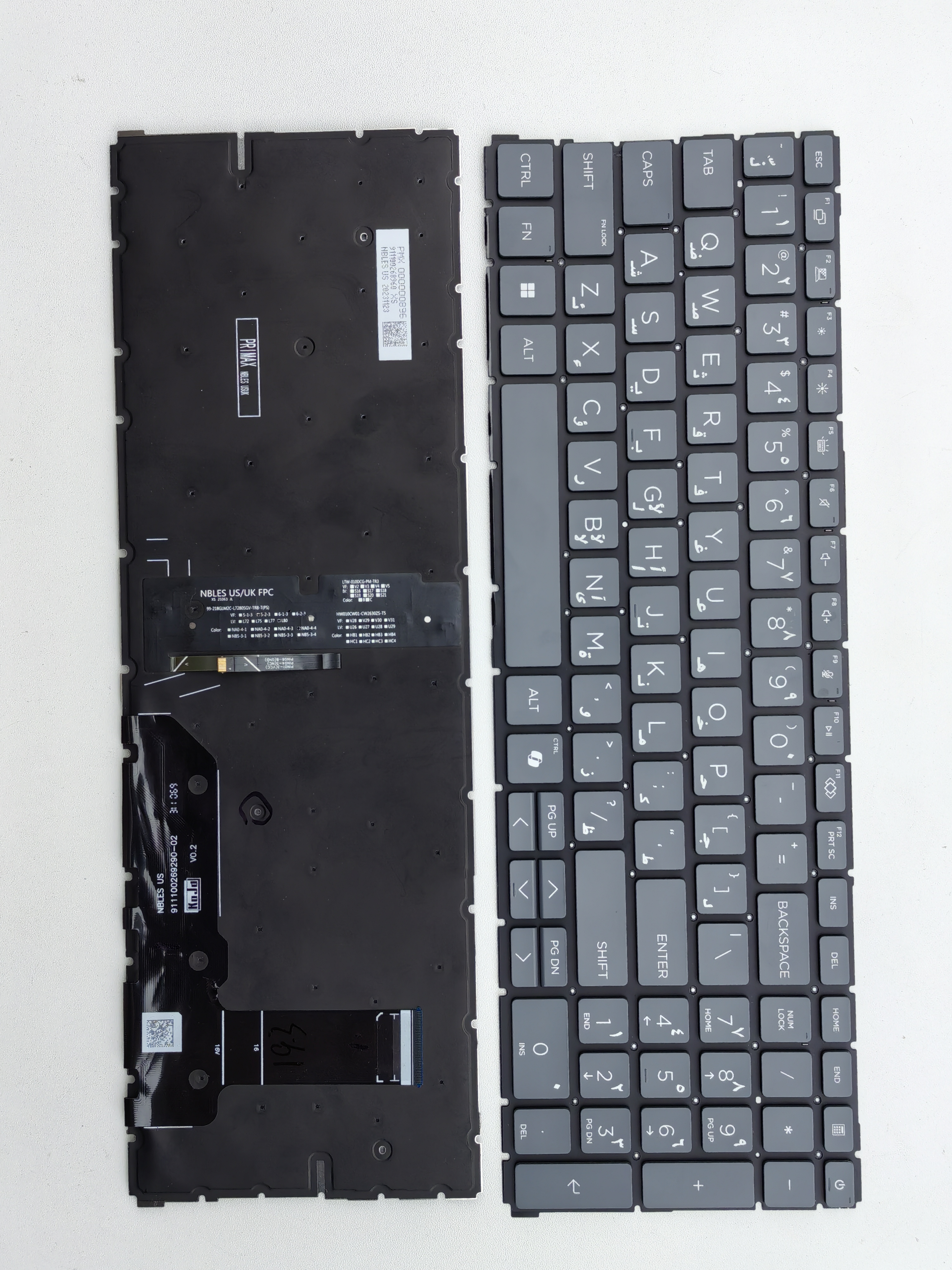 Picture of New Replacement Laptop Keyboard For HP 460G11/465G11 AI key/660G11/665G11 Grey Backlit AR Layout